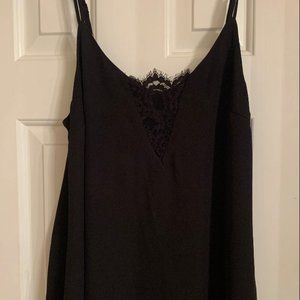 Guess Crepe Sleeveless Blouse with Lace Detail